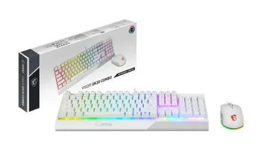 MSI, Vigor, zestaw, klawiatura + mysz, GK30, Combo White