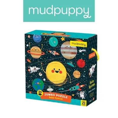 Mudpuppy, Jumbo, Układ słoneczny, puzzle podłogowe, 25 elementów