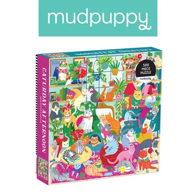 Mudpuppy, Kocie popołudnie, puzzle, 500 elementów