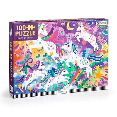 Mudpuppy, Magiczne jednorożce, puzzle, 100 elementów