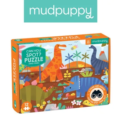Mudpuppy, Park dinozaurów, puzzle obserwacyjne, 12 elementów