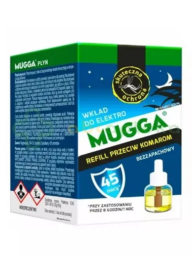 Mugga, Elektro, wkład przeciw komarom do urządzenia elektrycznego, 35 ml