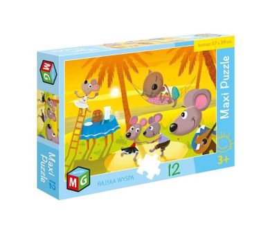 Multigra, Rajska Wyspa, puzzle maxi, 12 elementów