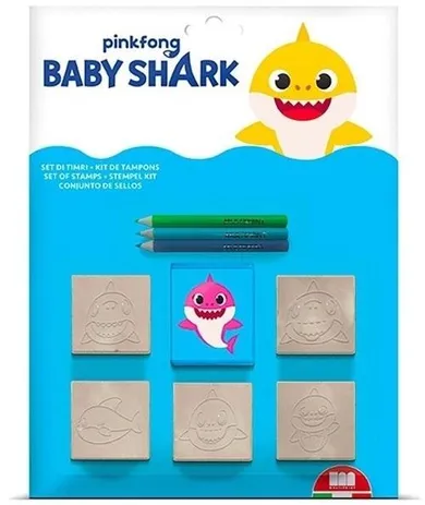 Multiprint, Baby Shark, pieczątki, 5 szt.