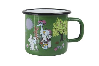 Muminki, Ogród, kubek emaliowany, 370 ml
