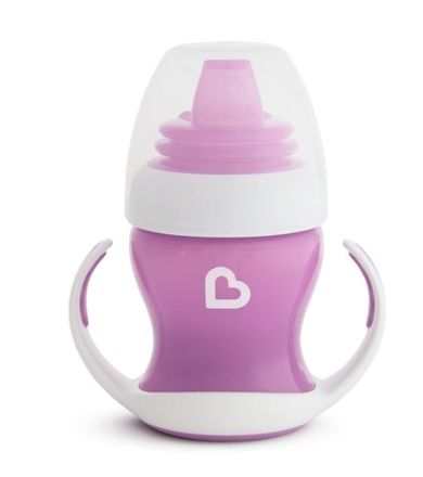 Munchkin, kubek z miękkim ustnikiem i uchwytami, fioletowy, 118 ml