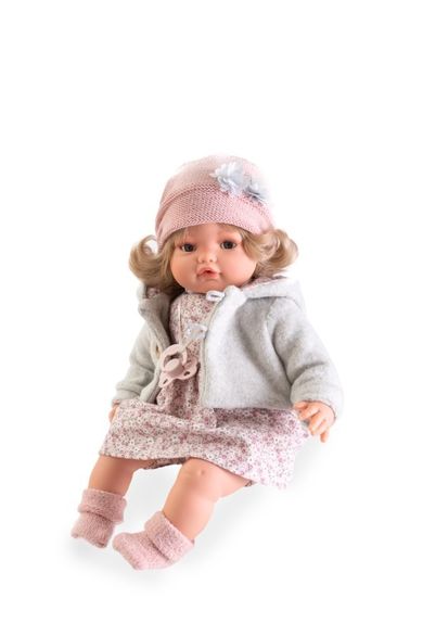 Munecas Antonio Juan, Bimba, płacząca lalka hiszpańska, Beni, w płaszczu