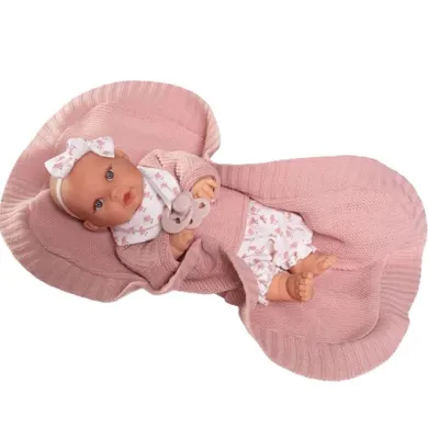 Munecas Antonio Juan, Kika, lalka hiszpańska z kocykiem, 27 cm