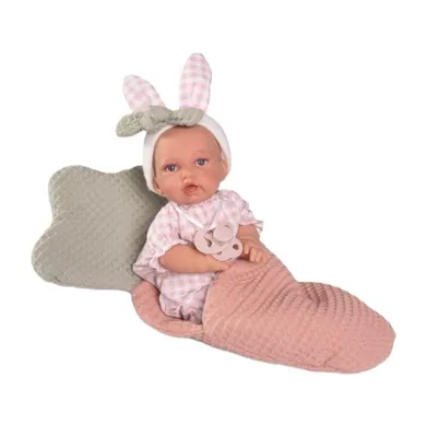 Munecas Antonio Juan, Petit, lalka hiszpańska ze śpiworkiem, 27 cm