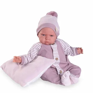 Munecas Antonio Juan, Reborn Berta, lalka hiszpańska, 52 cm