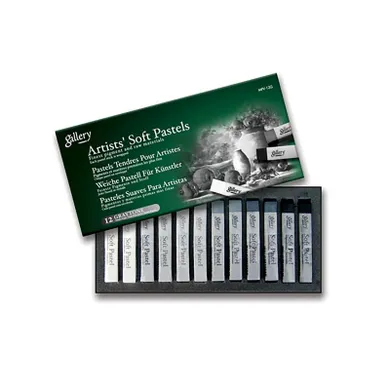 Mungyo, Artists, pastele olejne, suche, szarości, 12 szt.