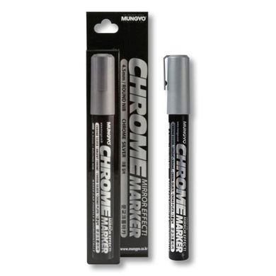 Mungyo, marker chromowy, srebrny, 4,5 mm