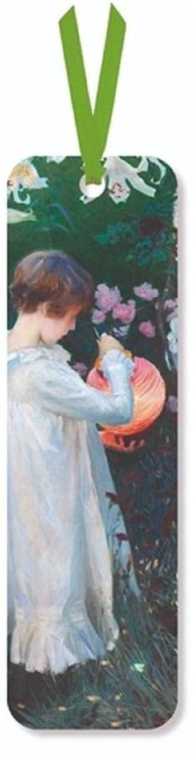 Museums & Galleries, zakładka do książki, Carnation, lily