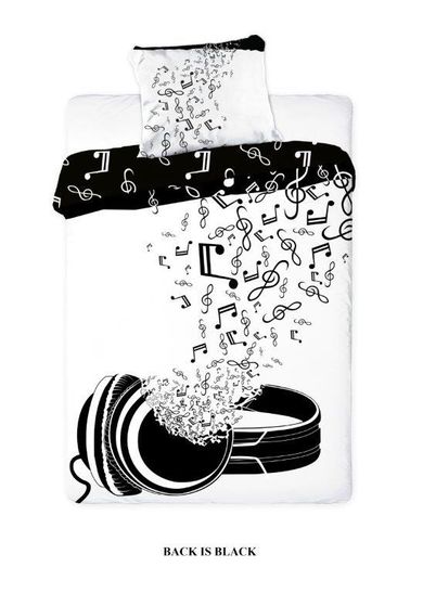 Music, 2-częściowy komplet pościeli młodzieżowej, 140-200 cm