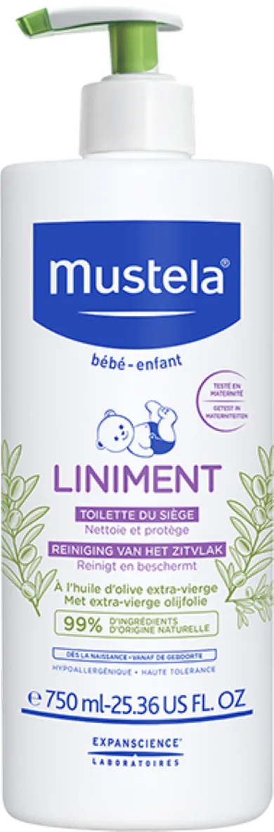 Mustela, liniment do oczyszczania okolicy pieluszkowej, 750 ml