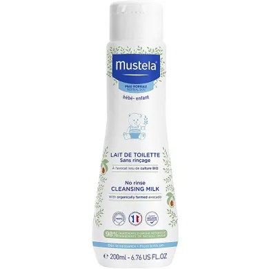 Mustela, No Rinse Cleansing Milk, mleczko do ciała, 200 ml