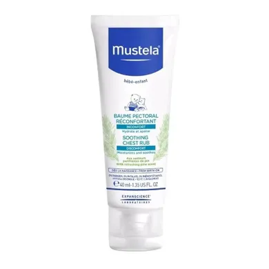Mustela, Soothing Chest Rub, kojący balsam do nacierania klatki piersiowej, 40 ml