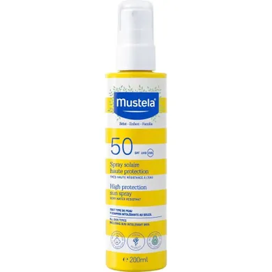 Mustela, SPF50 High Protection Sun Spray, przeciwsłoneczny spray, 200 ml