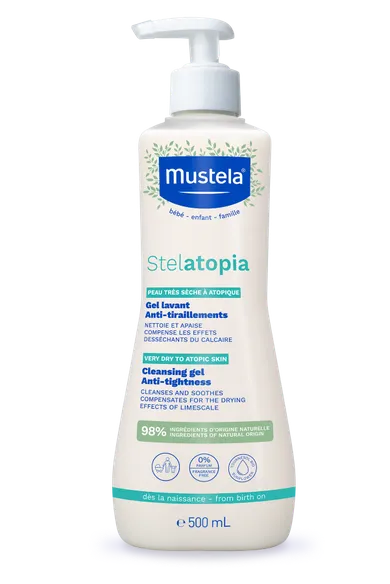 Mustela, Stelatopia, żel myjący, 500 ml