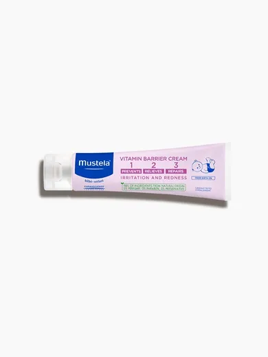 Mustela, Vitamin Barrier Cream 123, krem do przewijania dla noworodków i niemowląt, 50 ml