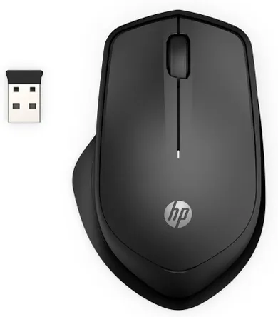 Mysz Hp, 280 Silent Wireless Mouse Bezprzewodowa, czarna, 19u64aa