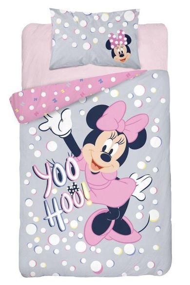 Myszka Minnie, 2-częściowy komplet pościeli, szary, 100-135 cm