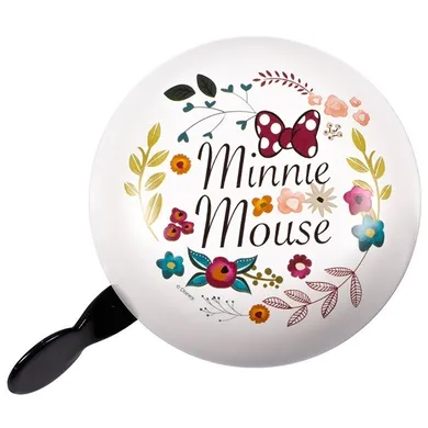 Myszka Minnie, dzwonek rowerowy retro, flowers, 8 cm