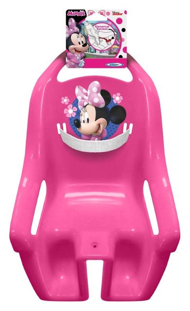Myszka Minnie, fotelik na rower dla lalki