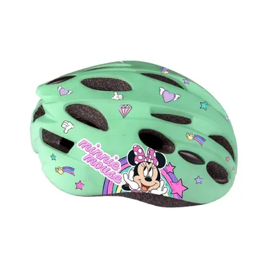 Myszka Minnie, kask ochronny, in-mold, mint, rozmiar 52-56 cm