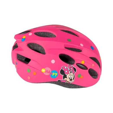 Myszka Minnie, kask ochronny, in-mold, pink, rozmiar 52-56 cm