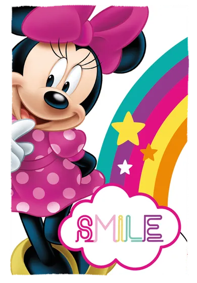 Myszka Minnie, koc polarowy, 150-100 cm
