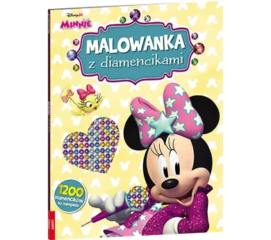Myszka Minnie. Malowanka z diamencikami
