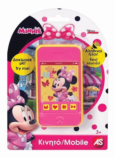 Myszka Minnie, telefon komórkowy, zabawka interaktywna