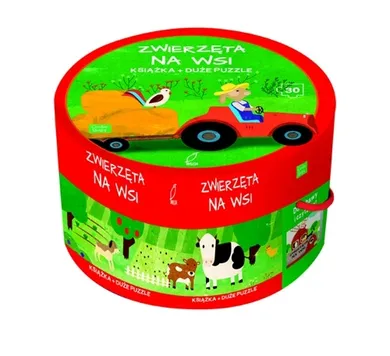 Na wsi. Książka z puzzlami w pudełku