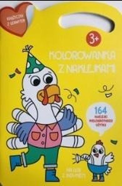 Na wsi z indykiem. Kolorowanka z naklejkami