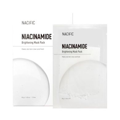 Nacific, Niacinamide Brightening Mask, maska w płachcie, 10 szt.