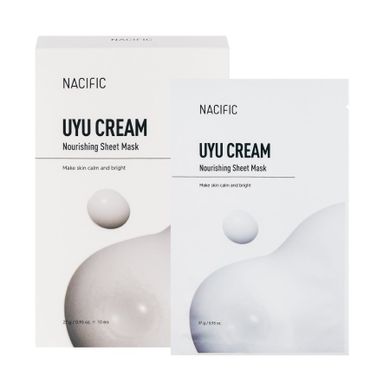 Nacific, Uyu Cream Nourishing Mask, maska w płachcie, 10 szt.