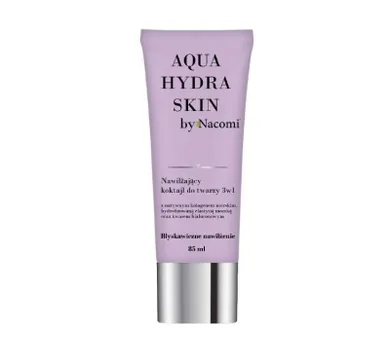 Nacomi, Aqua Hydra Skin Moisturizing Face Cocktail 3in1, nawilżający koktajl do twarzy 3w1, 85 ml