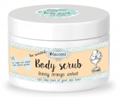 Nacomi, Body Scrub, peeling do ciała, sorbet ze słonecznych pomarańczy, 200g