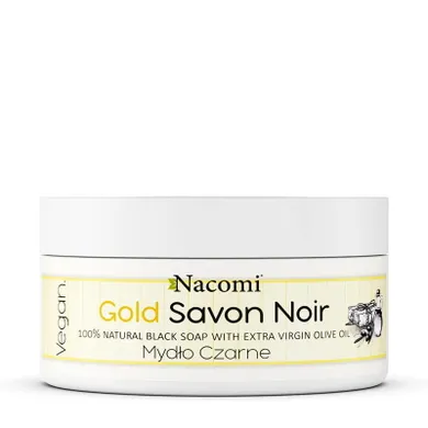 Nacomi, Gold Savon Noir, złote czarne mydło z oliwą z oliwek, 125 g