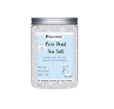 Nacomi, Pure Dead Sea Salt, sól do kąpieli z minerałami Morza Martwego, 1400 g