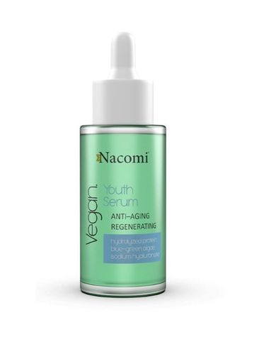 Nacomi, Vegan Youth Serum Anti Age Regenerating, serum przeciwzmarszczkowo regenerujące, 40 ml