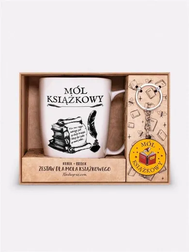 Nadwyraz, kubek, brelok, mól książkowy