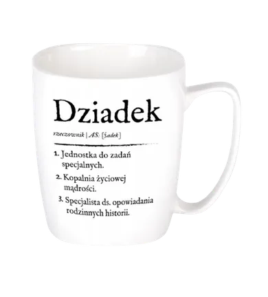 Nadwyraz, kubek, Dziadek, definicja