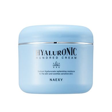 Naexy, Hyaluronic Hundred Cream, bogaty krem z kwasem hialuronowym, 100g