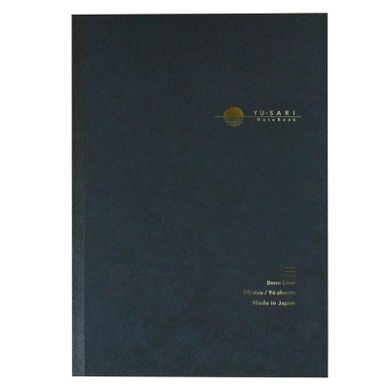 Nakabayashi, notatnik, B5, linie, 8 mm, Yu-Sari, czarny, 1 szt.