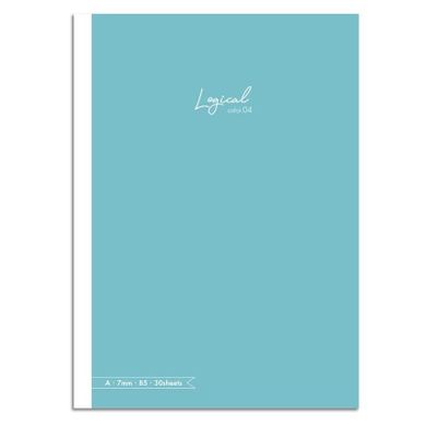 Nakabayashi, notatnik z naklejkami B5, linia, 7 mm, zielony, 1 szt.