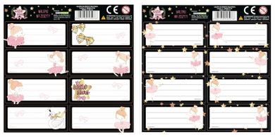 Naklejki na zeszyty, Baletnica