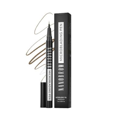 Nanobrow, Microblading Pen, precyzyjny pisak do brwi, Light Brown, 1 ml