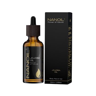 Nanoil, Jojoba Oil, olejek jojoba do pielęgnacji włosów i ciała, 50 ml